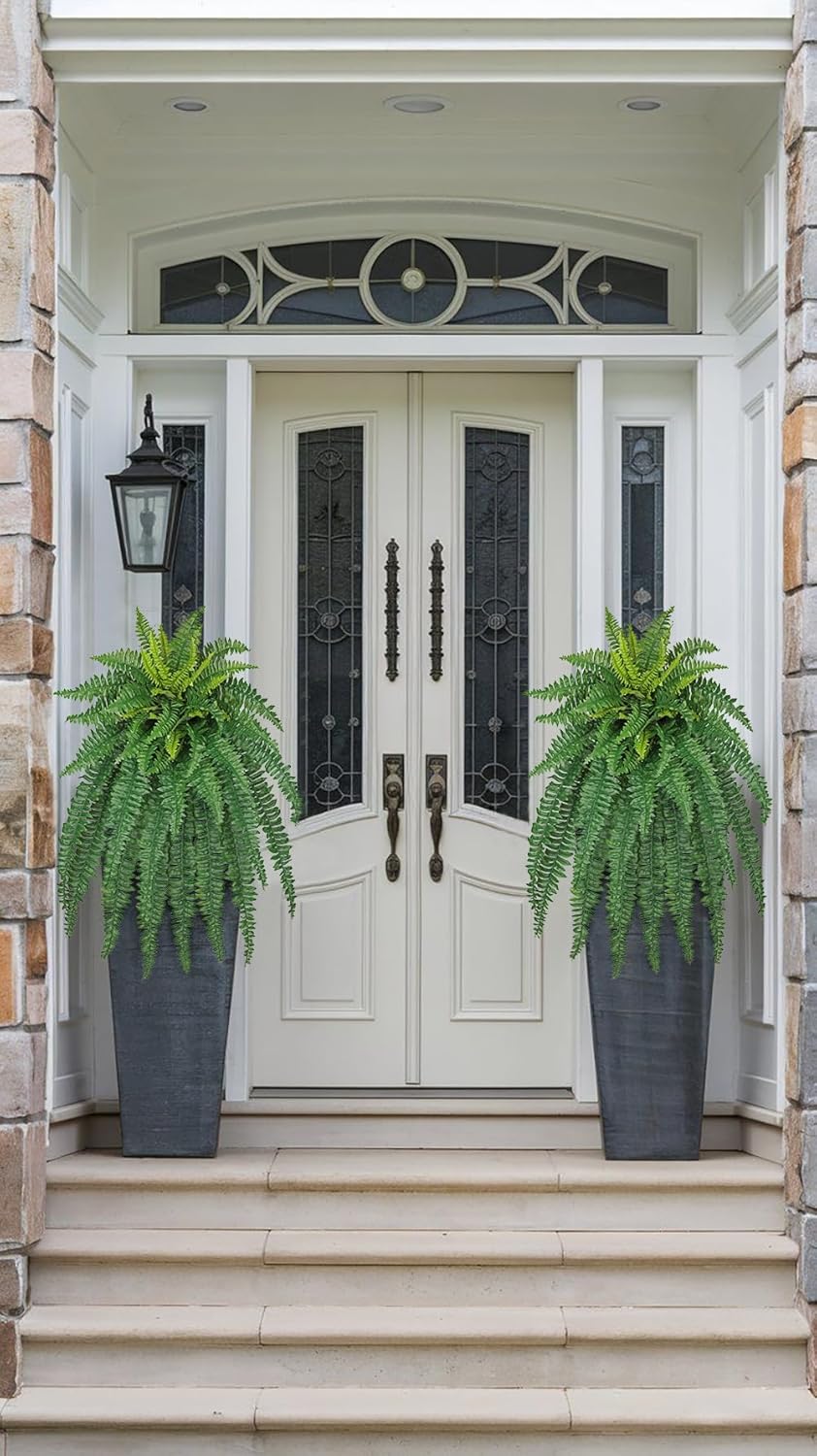 GnFlus 35 Inch Artificial Boston Fern Plants