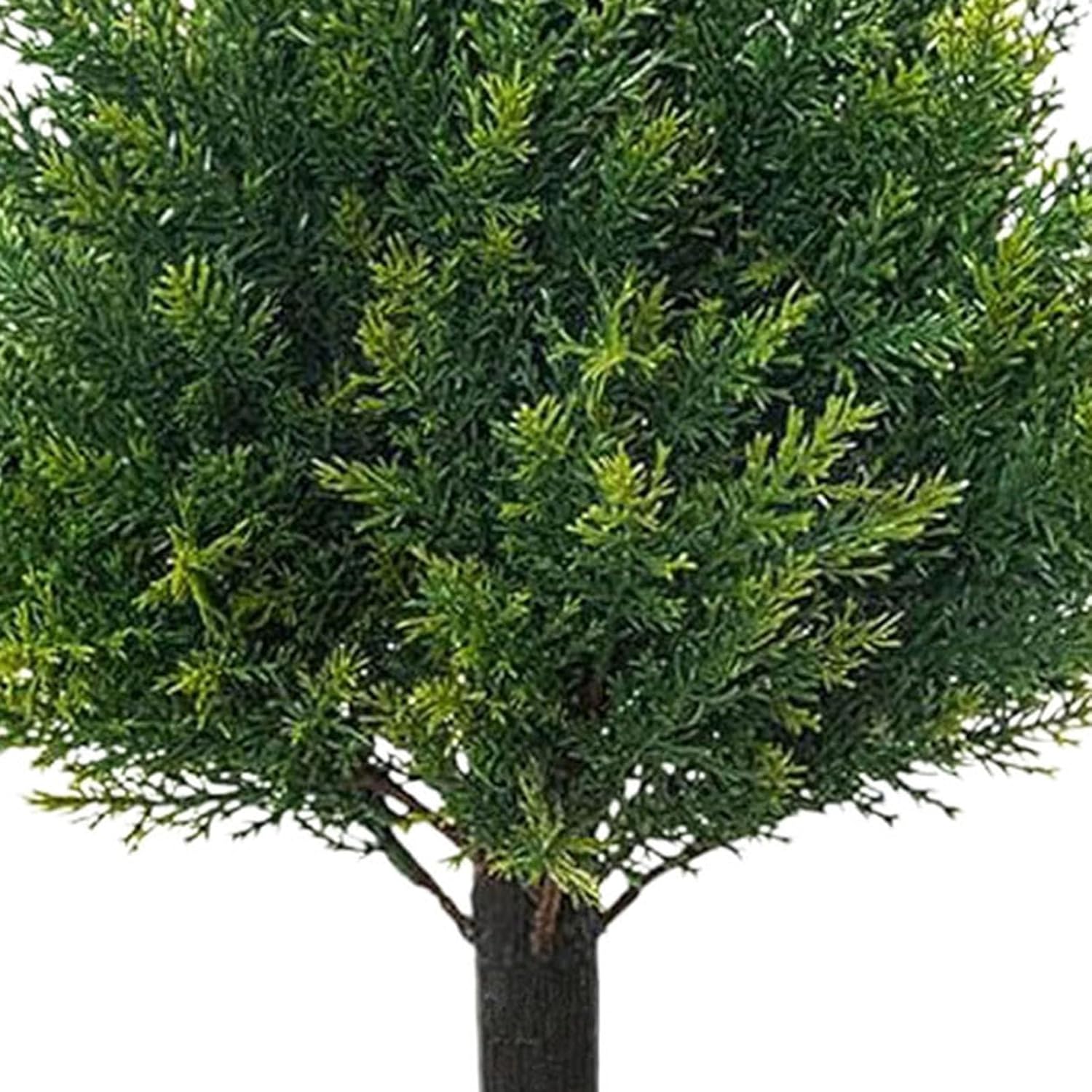 Artificial Cedar Topiary Trees Faux Greenery Decor