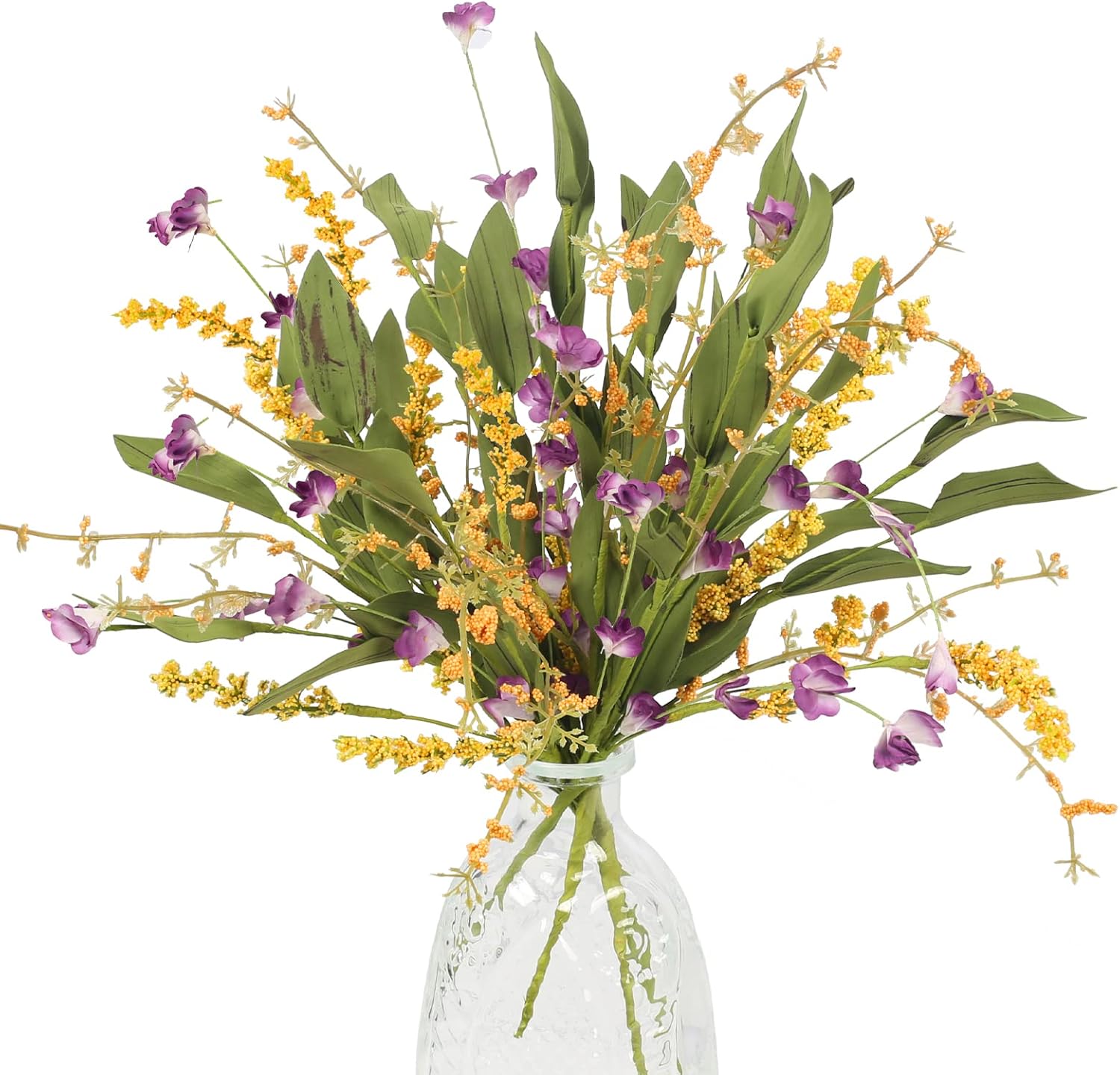 4Pcs Artificial Flowers Spring Decor Indoor Faux Plants