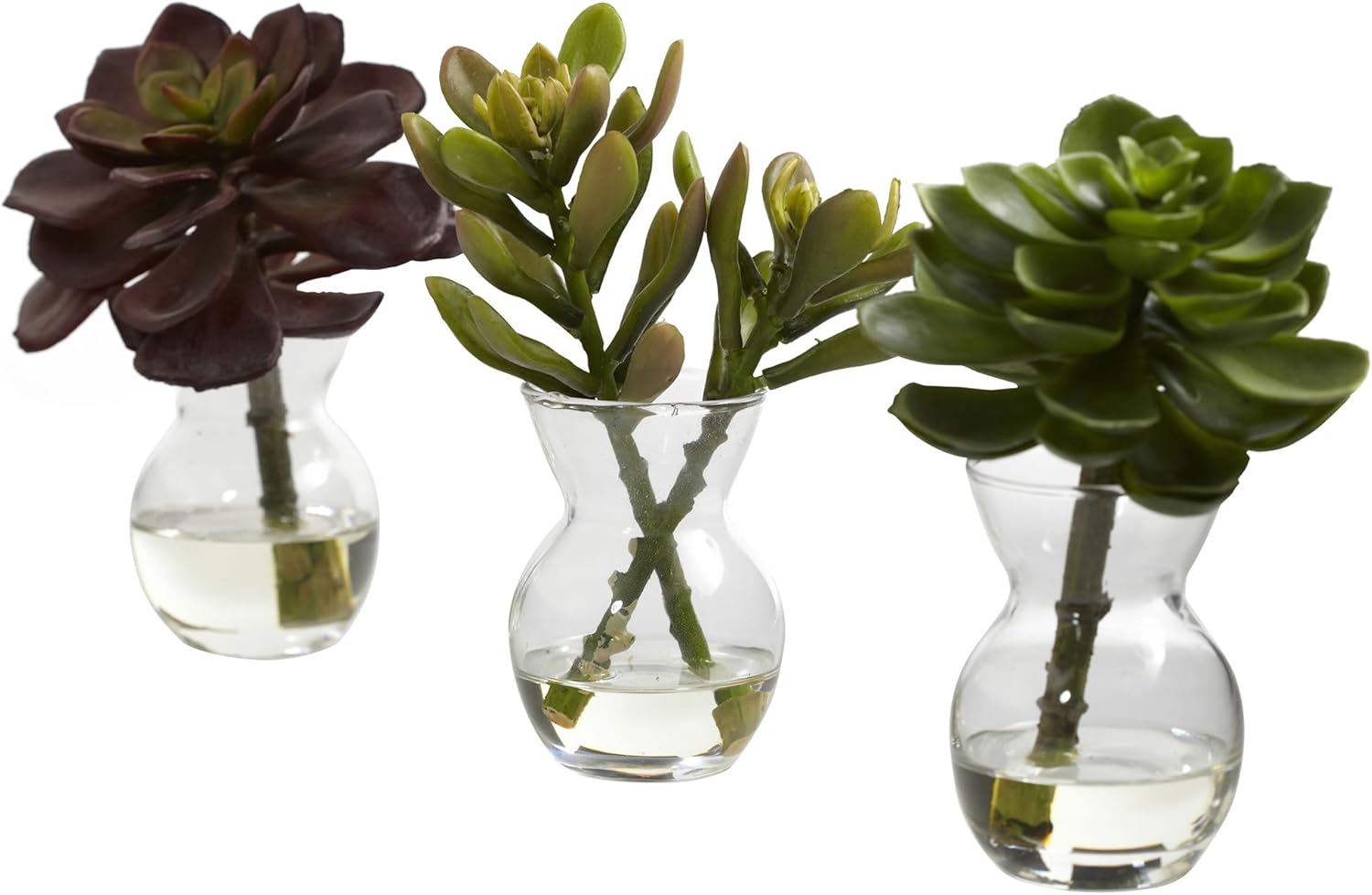 Nearly Natural Succulent Arrangements Set of 3