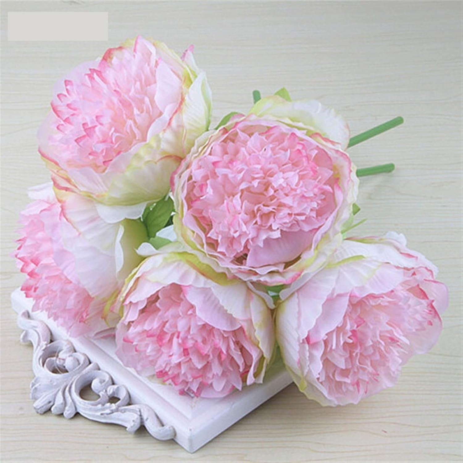 GaRcan Artificial Flowers with Pots 5pcs Wedding Decor Set