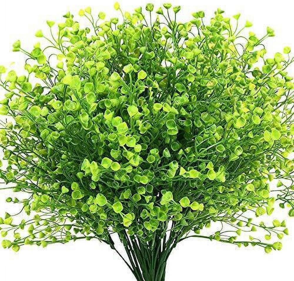 8 Pack Artificial Bell Willow Shrubs UV Resistant Fake Plants