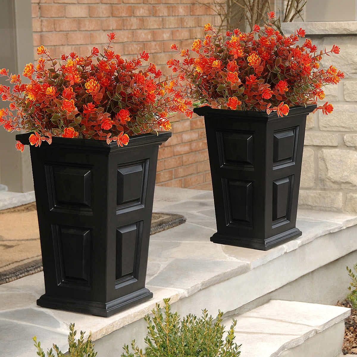 RECUTMS 8 Bundle Artificial Fall Flowers Garland Decor
