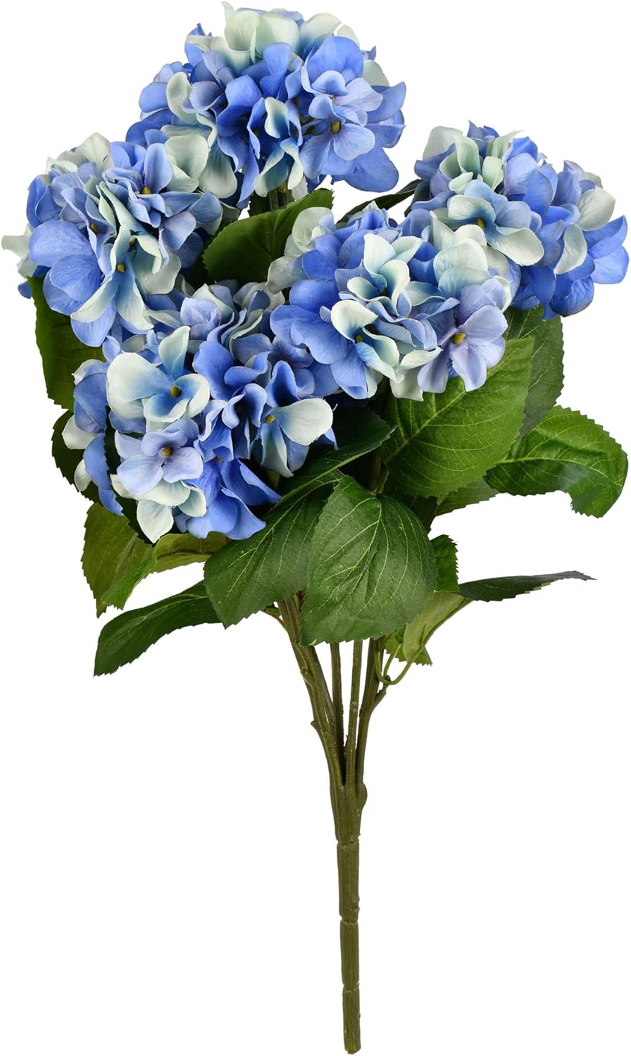 Vickerman Artificial Blue Hydrangea Bush 21 Inch