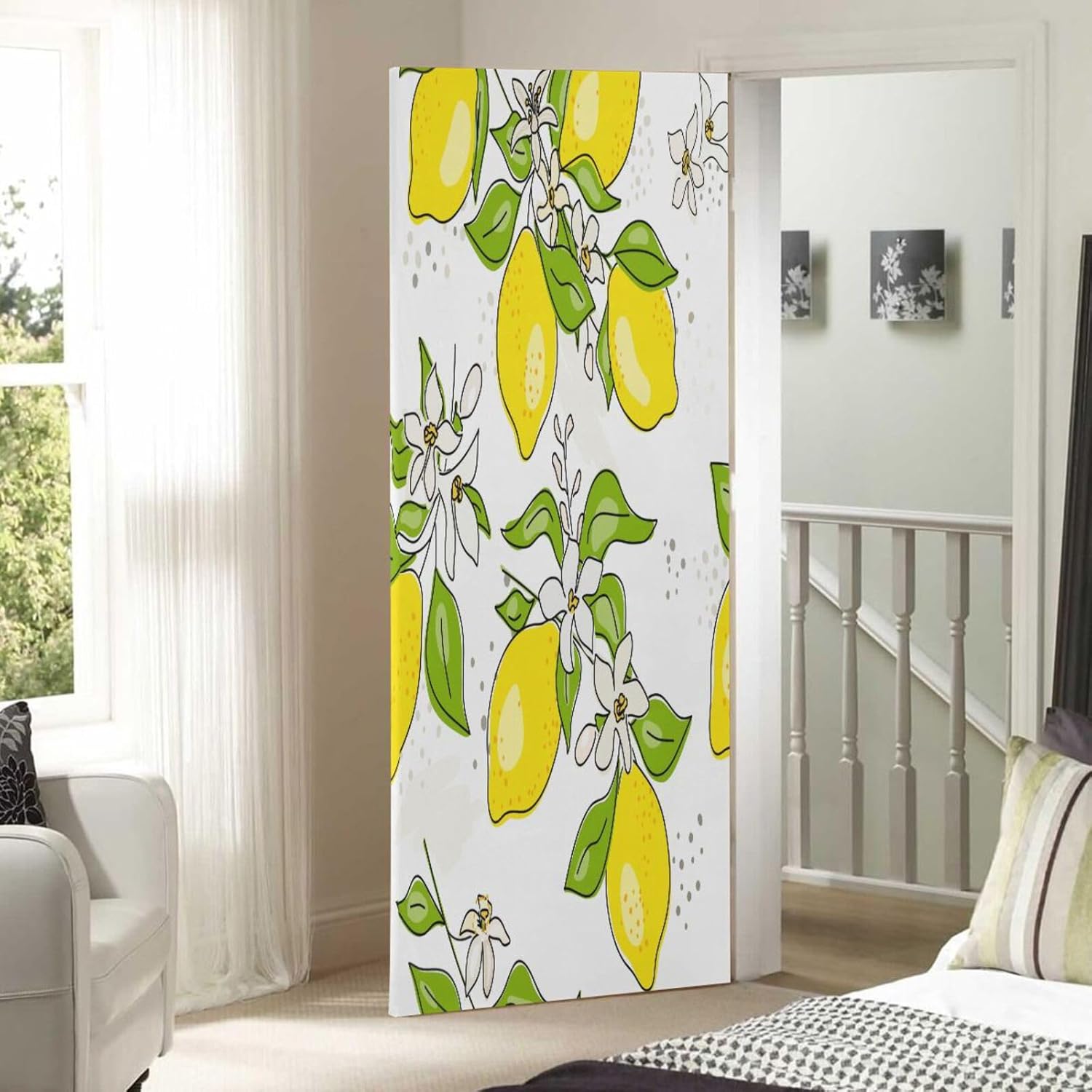 Susiyo Rellow Lemon Tree Halloween Door Cover