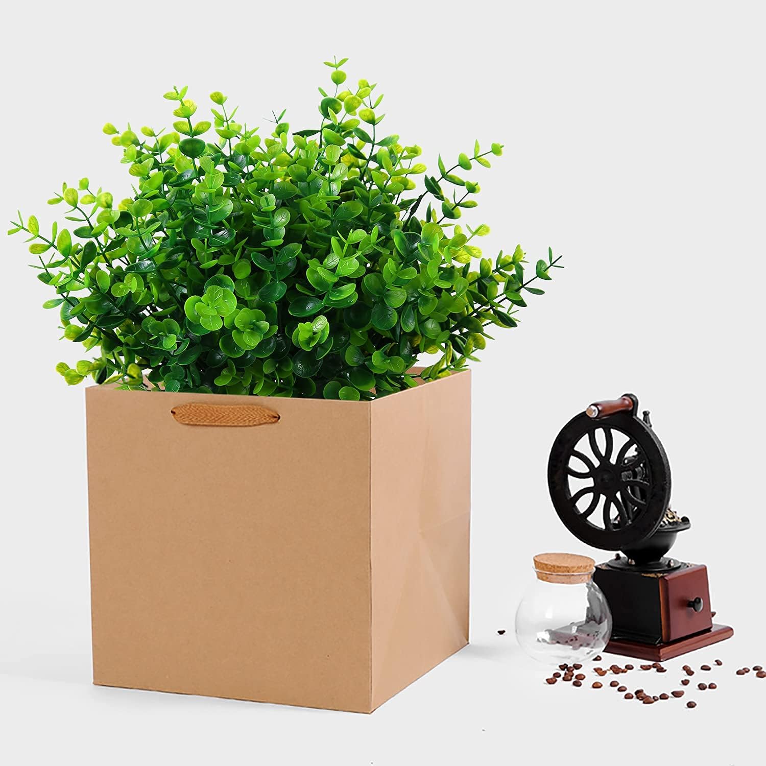 XLFAQXM Artificial Plants 8 Pack UV Resistant