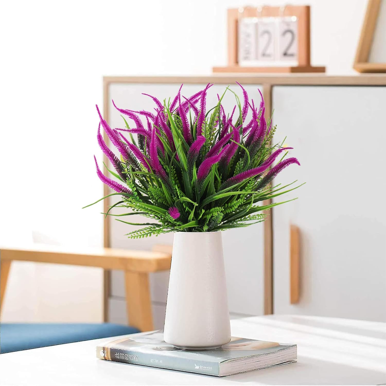 RECUTMS Artificial Ferns Plants for Wall Garden Room Wedding