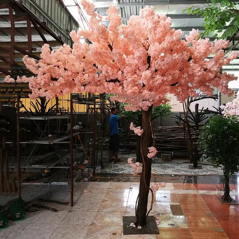 Pink Artificial Cherry Blossom Tree with Rattan Vines 1mx08m
