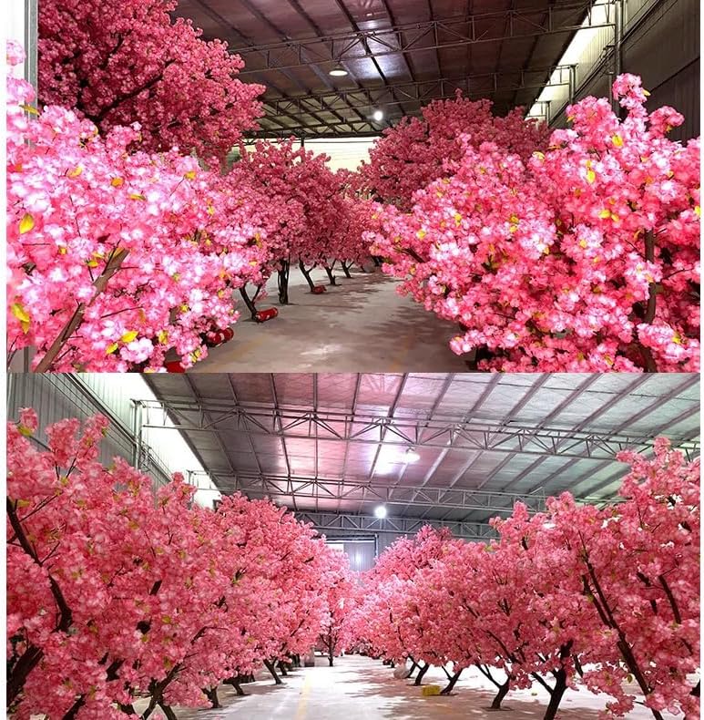 Pink Artificial Cherry Blossom Tree with Rattan Vines 1mx08m