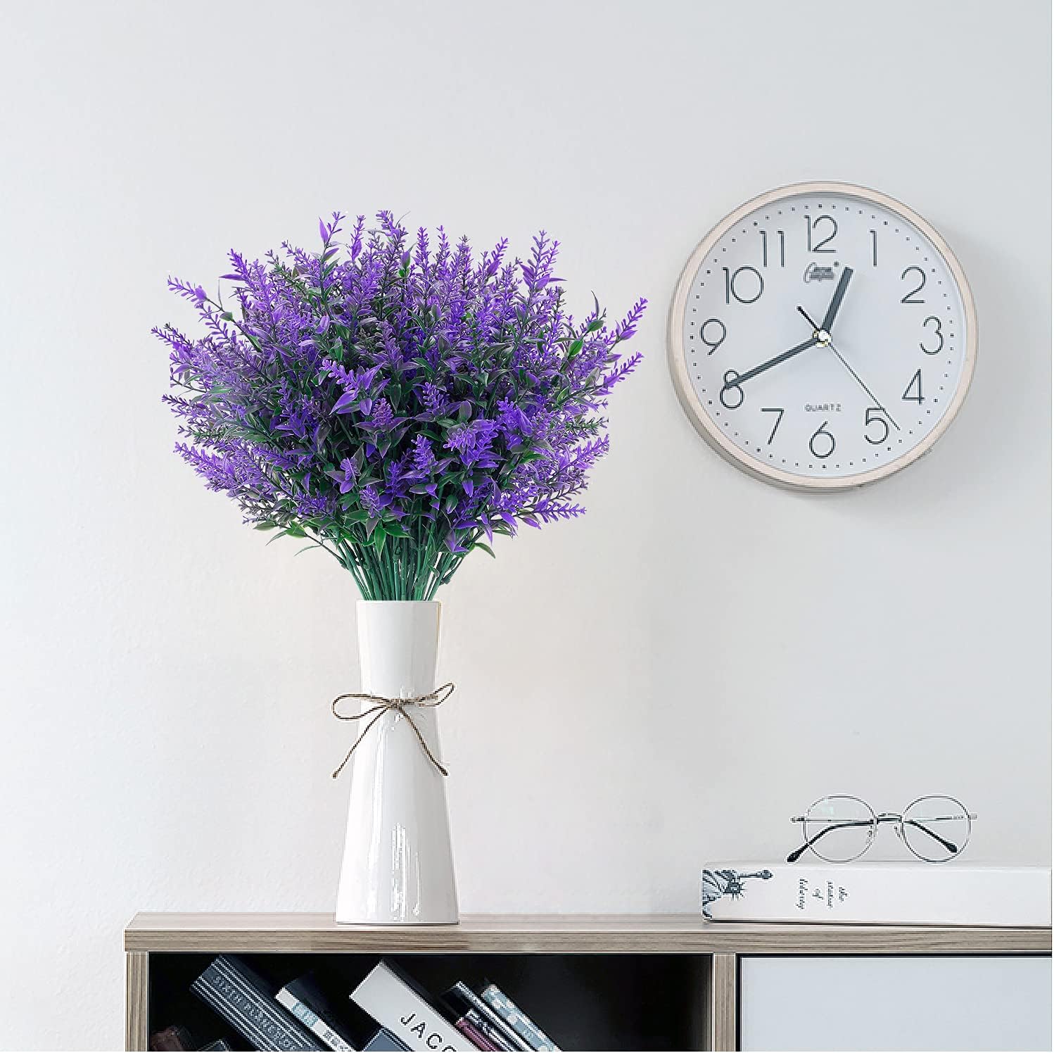 NOV FIRE Artificial Lavender Flowers 10 Bundles UV Resistant