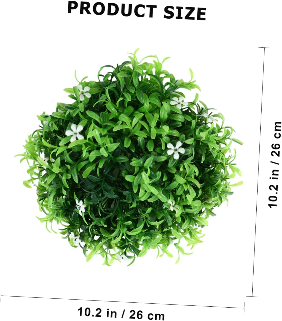 Artificial Grass Ball Pendant Lightweight Decor for Ceiling