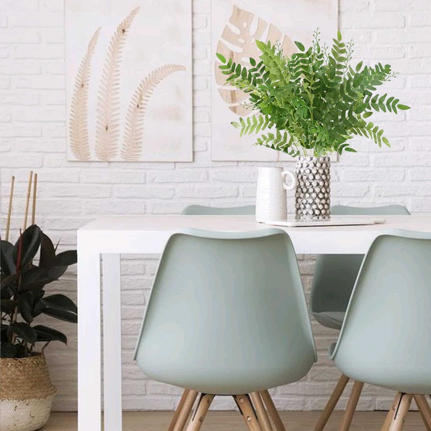 NAHUAA 2 Pcs Artificial Greenery Stems for Home Decor