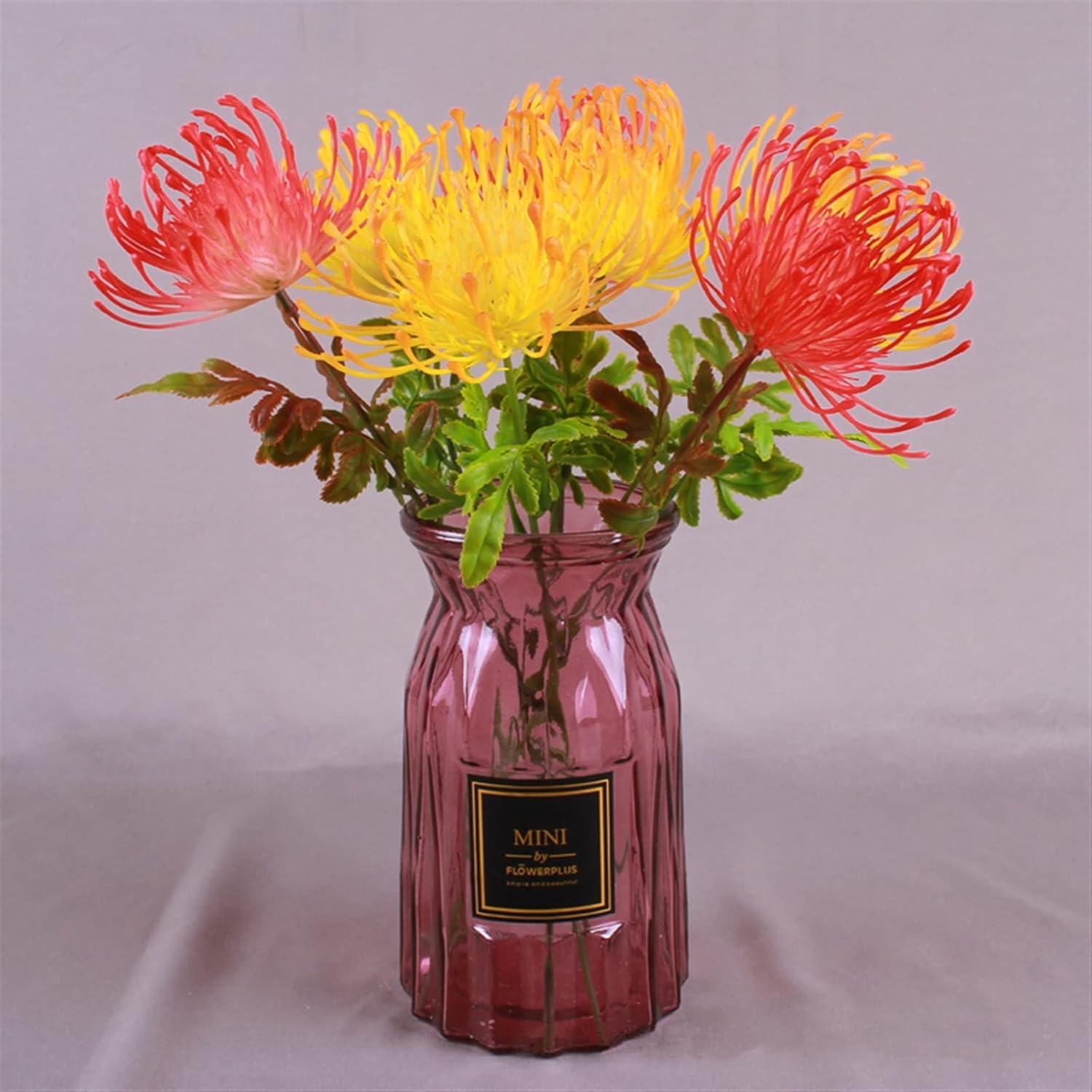 Gold Artificial Flower with Pot for Home Decor