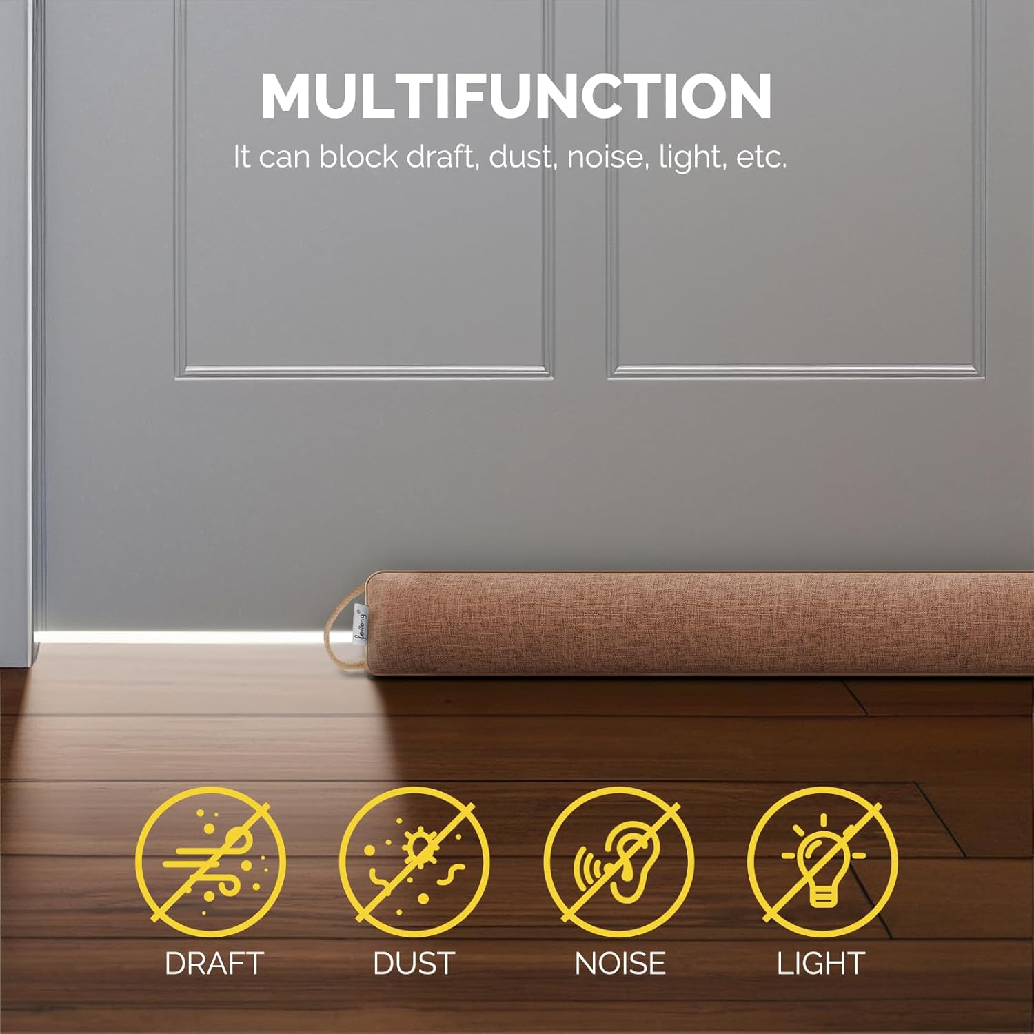 Fowong Door Draft Stopper 30 Inch Weighted Soundproof Blocker