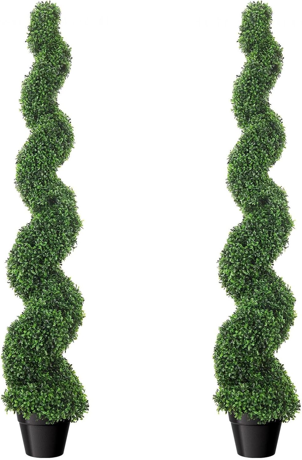 Artificial Boxwood Tree 59 Inch Outdoor Decor