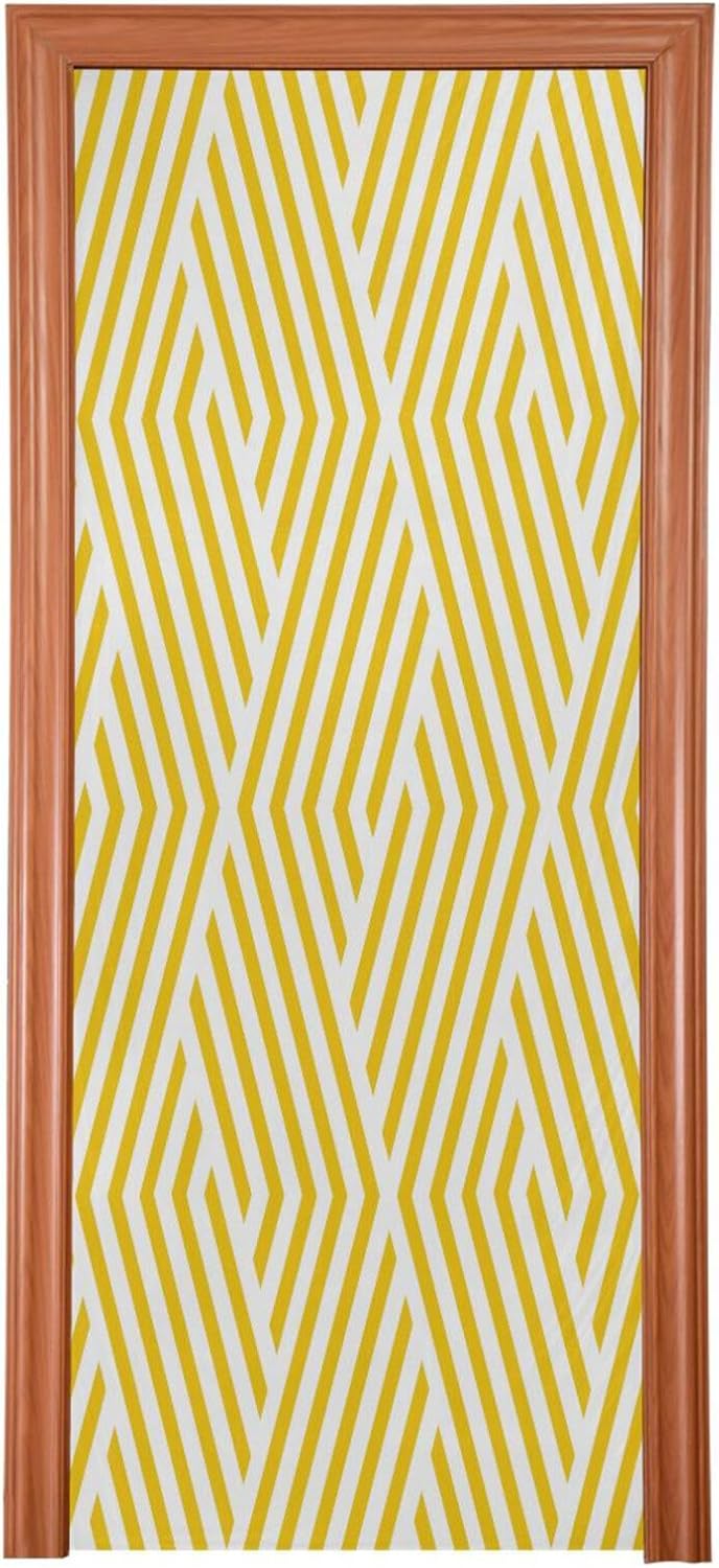 Susiyo Abstract Geometric Halloween Door Cover 32x79 in