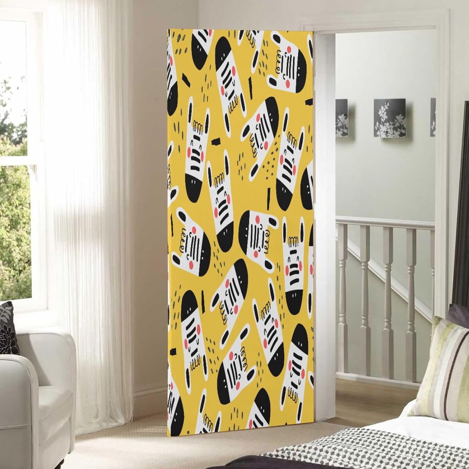 Susiyo Cartoon Zebras Halloween Door Cover 32x79in