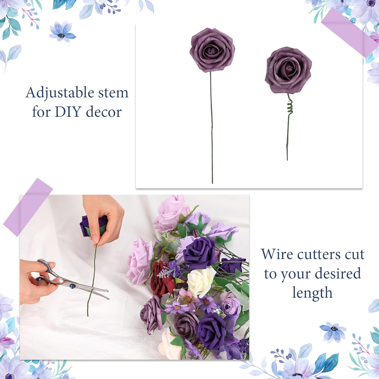 Jspupifip 28 Pcs Artificial Silk Flowers Combo Box Set for Wedding Centerpieces