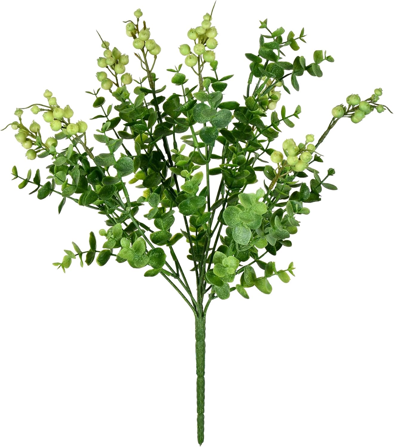 Vickerman Artificial Light Green Money Leaf Bush 145 Inch 2 Pack