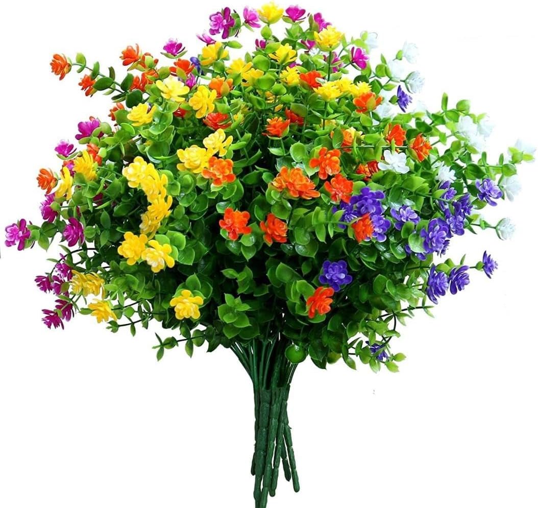 NURCIX Artificial White Tea Flowers for Home Decor