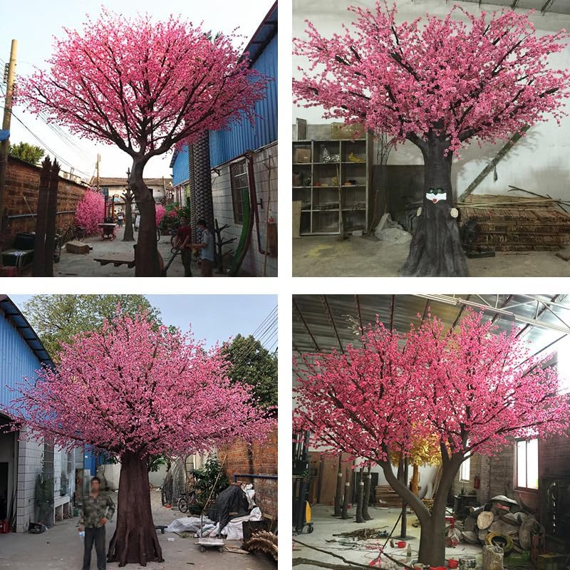 TBJEN Simulation Peach Blossom Tree Artificial Flower Wedding Decoration