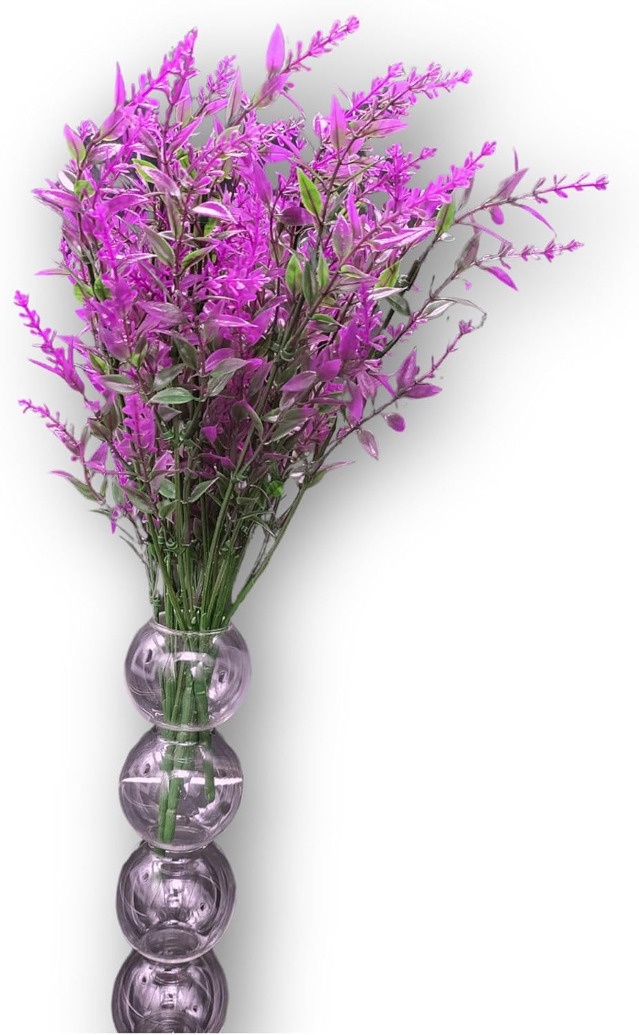 Red Artificial Lavender Flowers 8 Bundles UV Resistant Hanging Planter Fence Bouquet Filler
