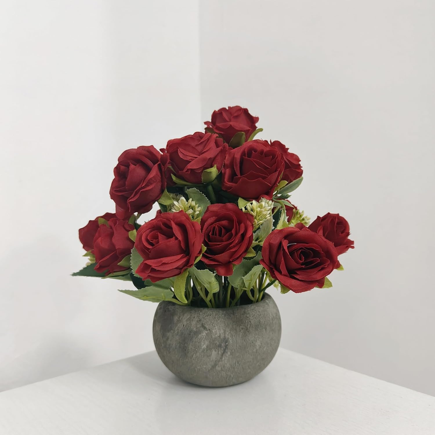 NOMITY Artificial Flower Mini Potted Plant Set