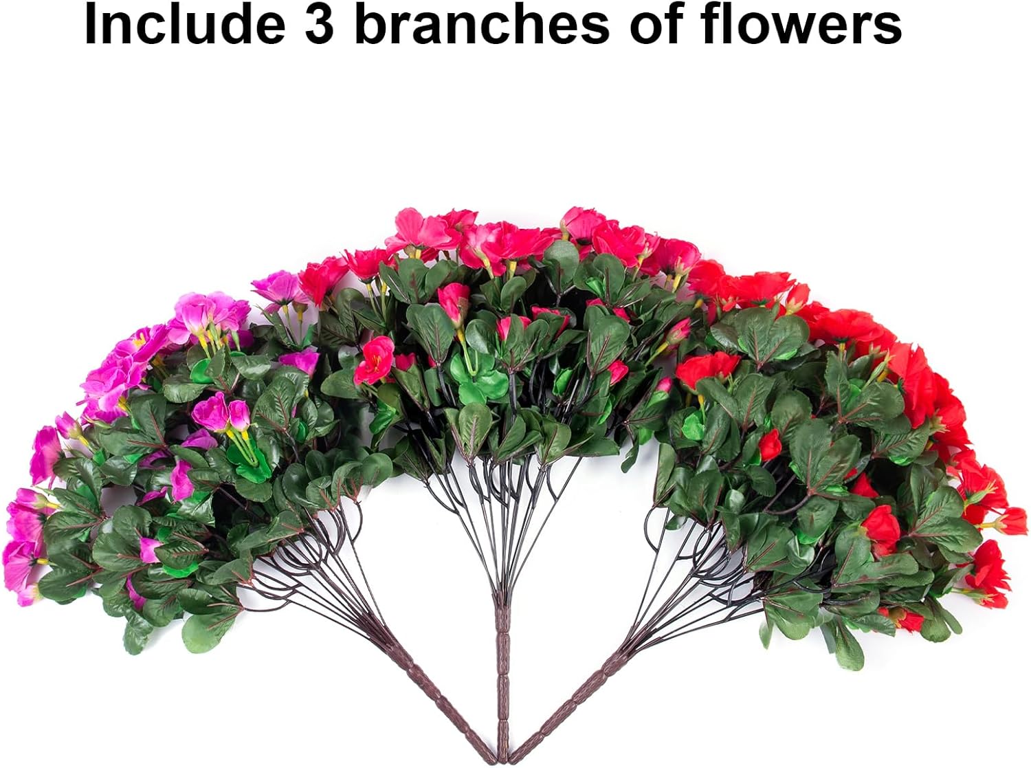 Ivydale Artificial Camellia Flowers 3 Bundles UV Resistant