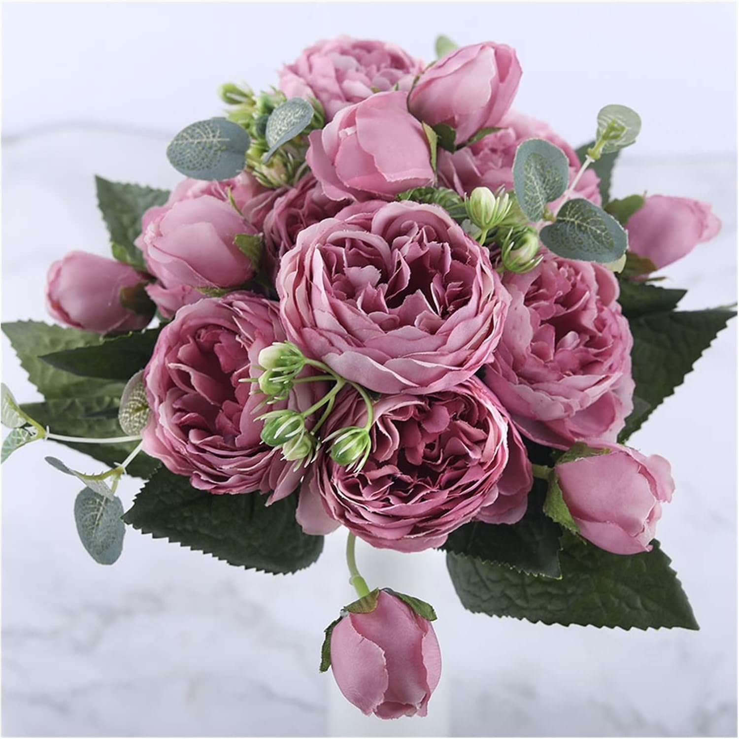 GaRcan 30cm Silk Peony Artificial Flowers Bouquet