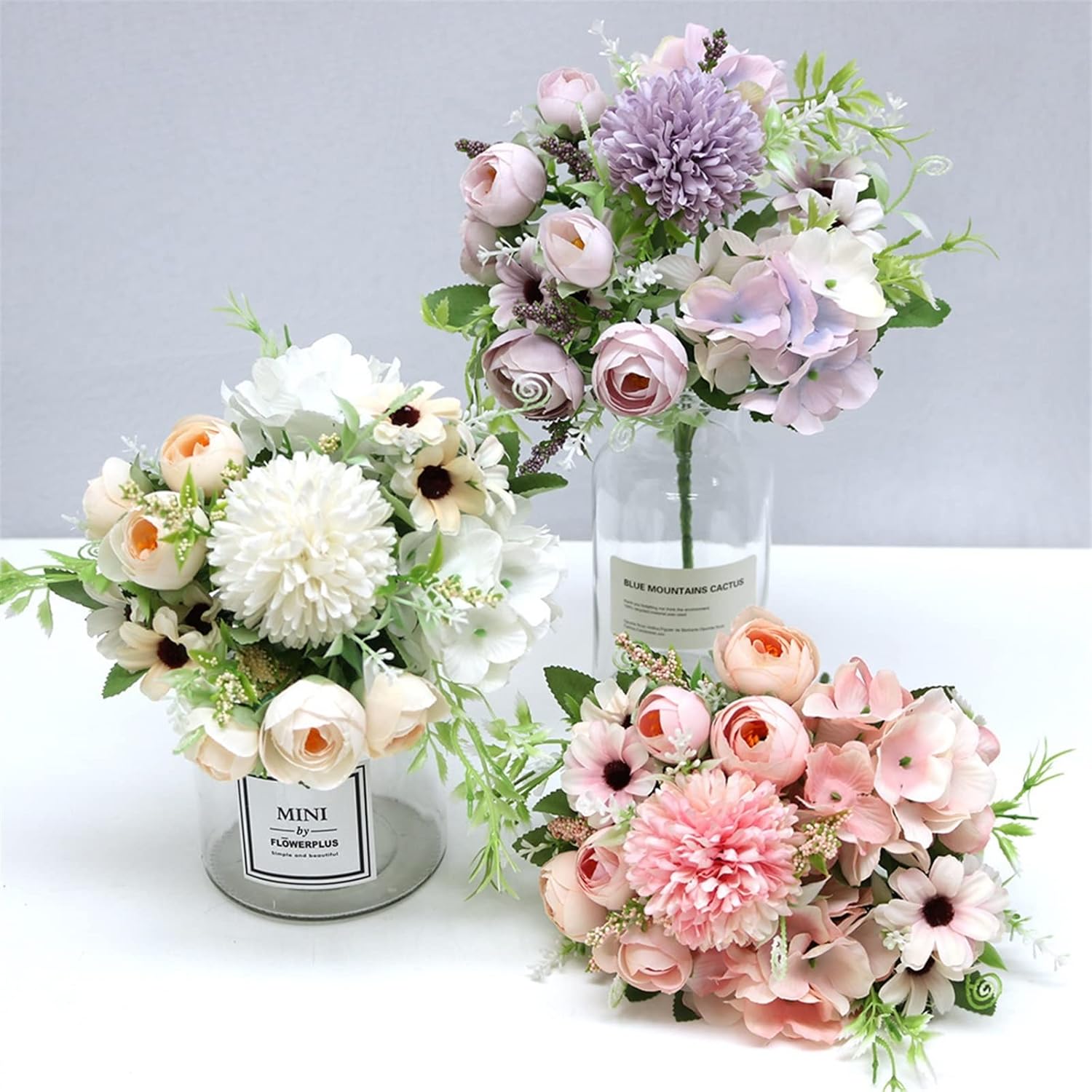 GaRcan Artificial Flowers with Pots 1pc Mixed Set