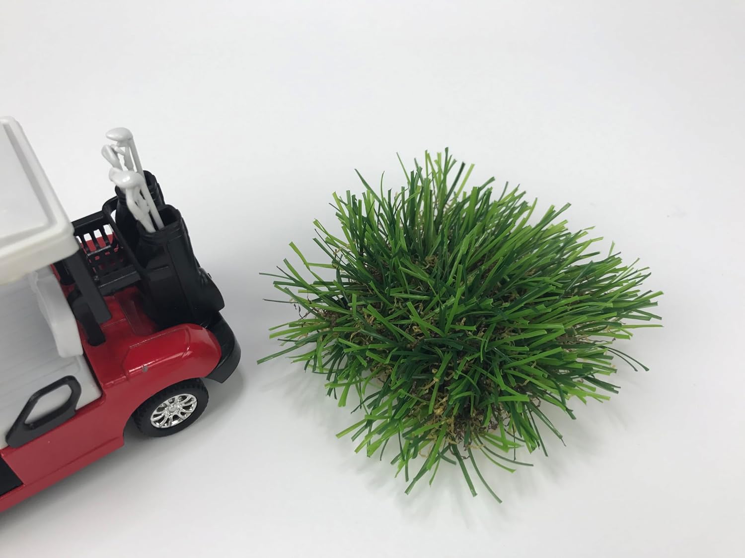 Mini Plastic Artificial Weeds Tufts DIY Fake Grass Clusters Autumn 12PCS