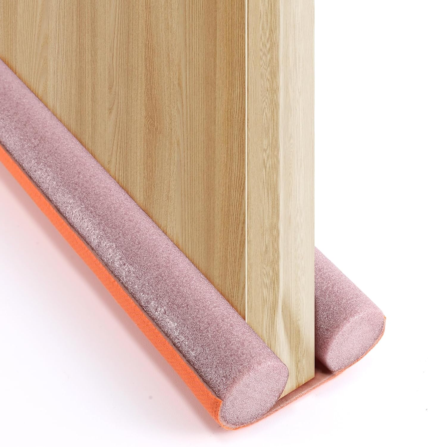 Lineba Door Draft Stopper 36 Inch Adjustable Brown Sweeps