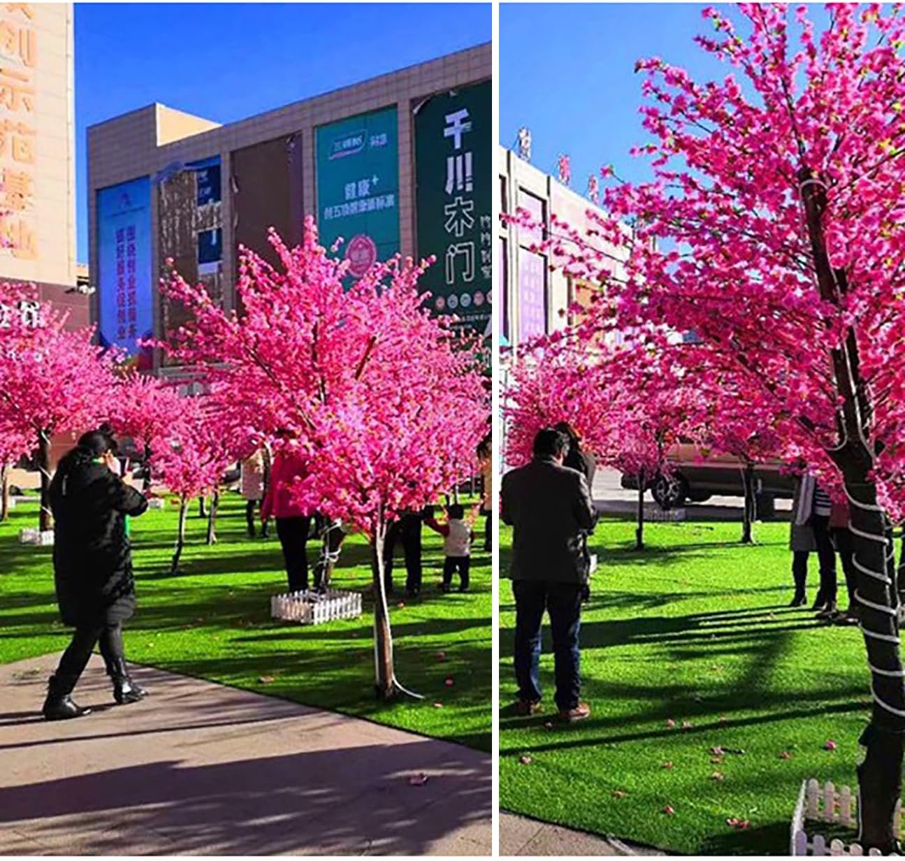 Artificial Pink Peach Blossom Tree 1mx08m