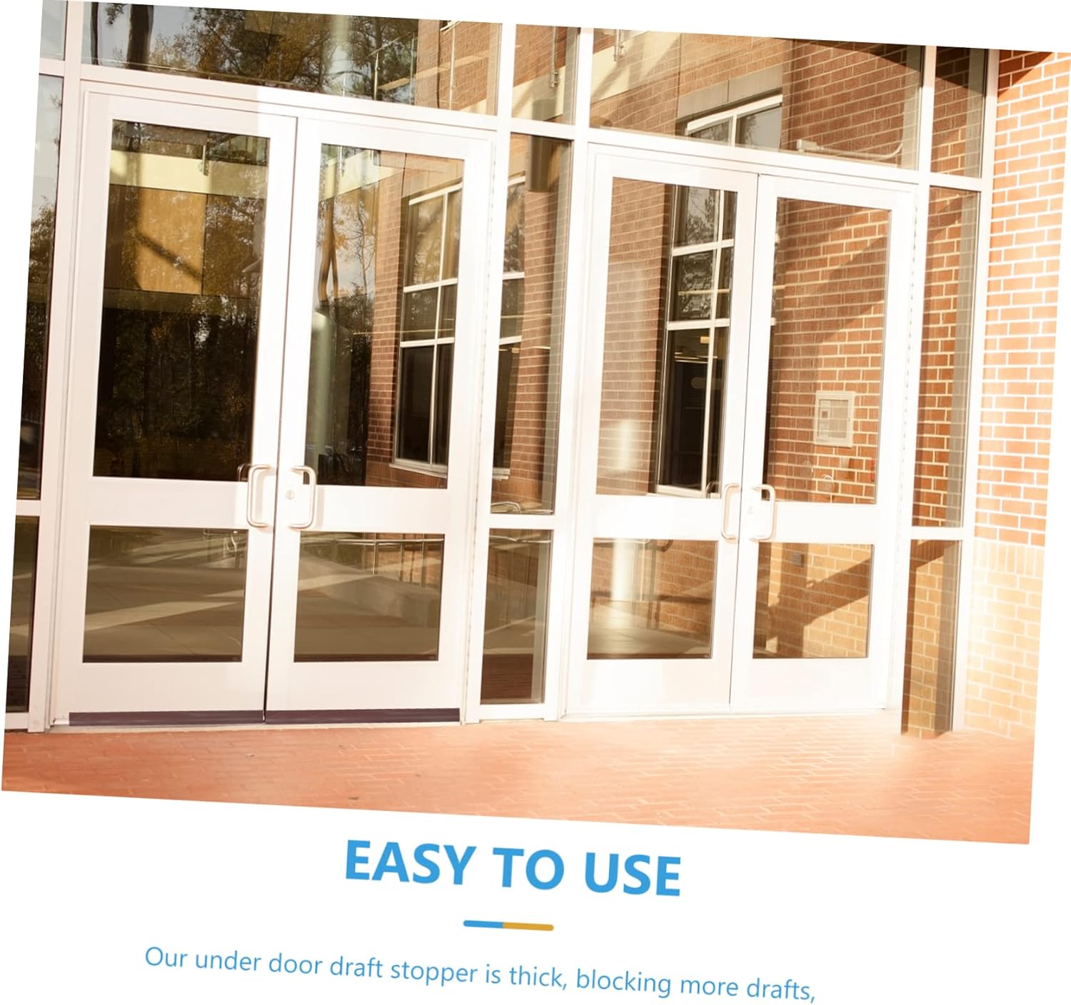 PRETYZOOM Door Draft Stopper Sealing Strip Windproof Noise Blocker