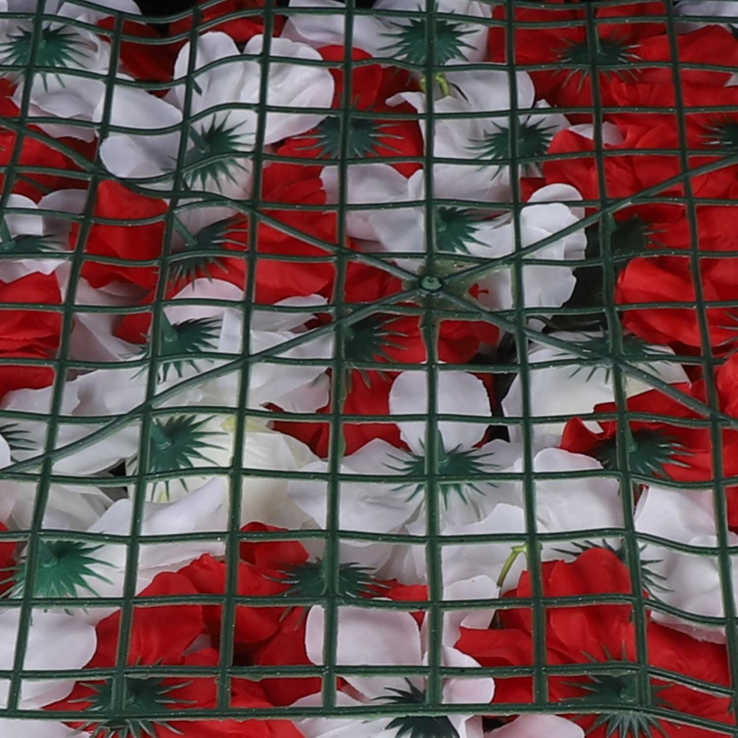 12Pcs White Red Rose Wall Panel 3D Decor