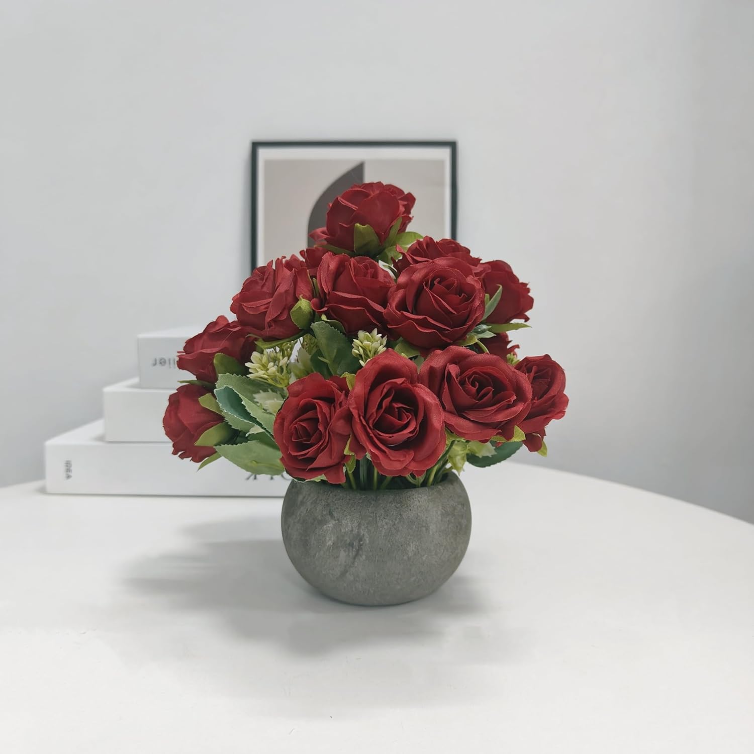 NOMITY Artificial Flower Mini Potted Plant Set