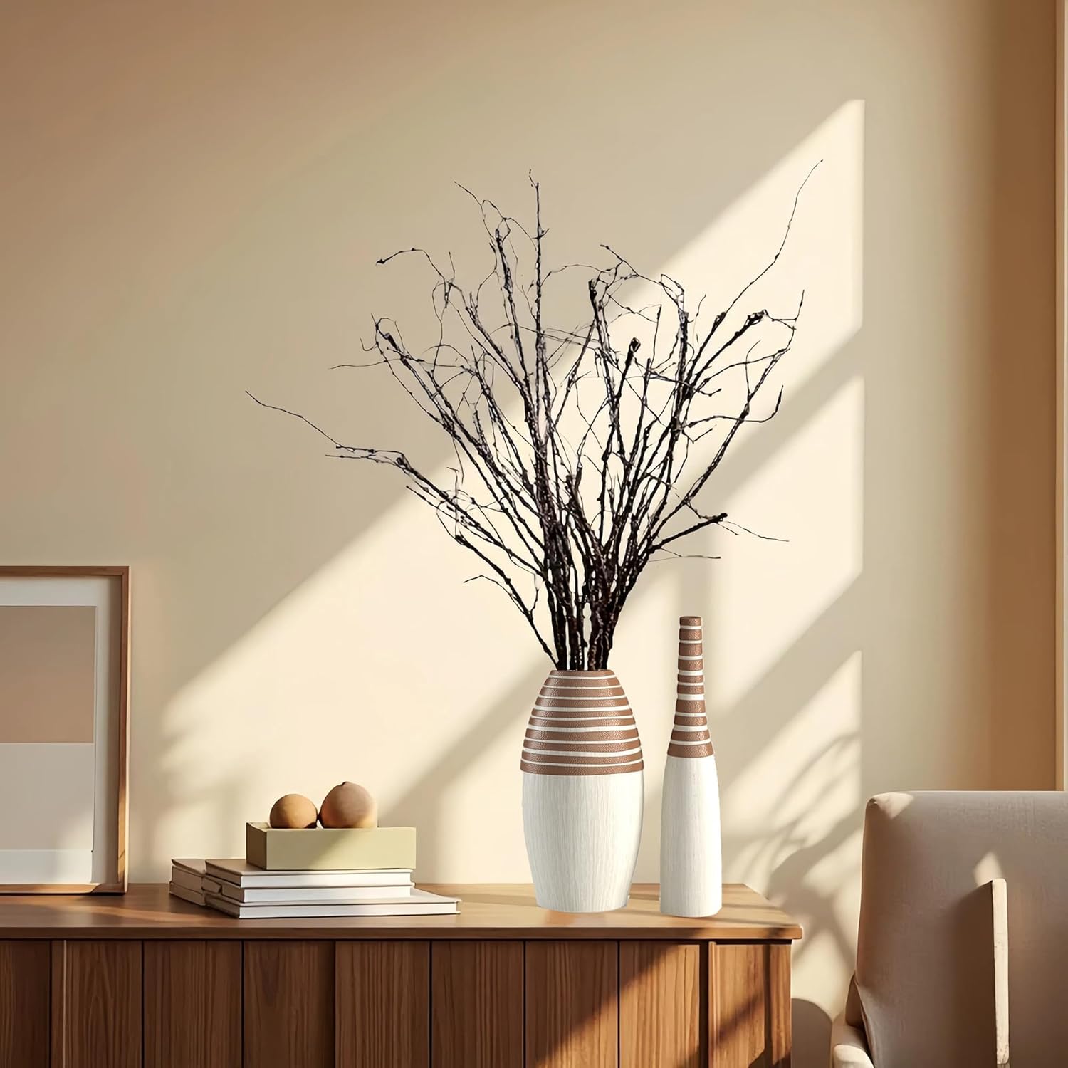 Eiyye 10PCS Curly Willow Branches Artificial Decor