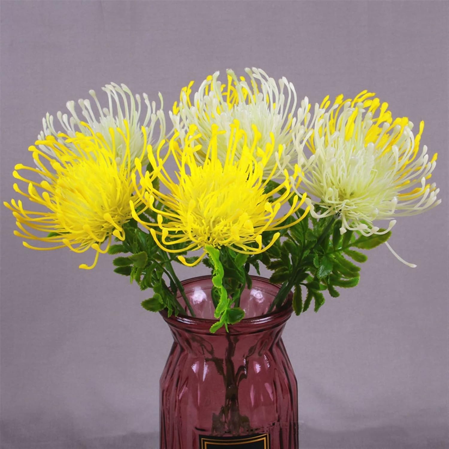 Gold Artificial Flower with Pot for Home Decor