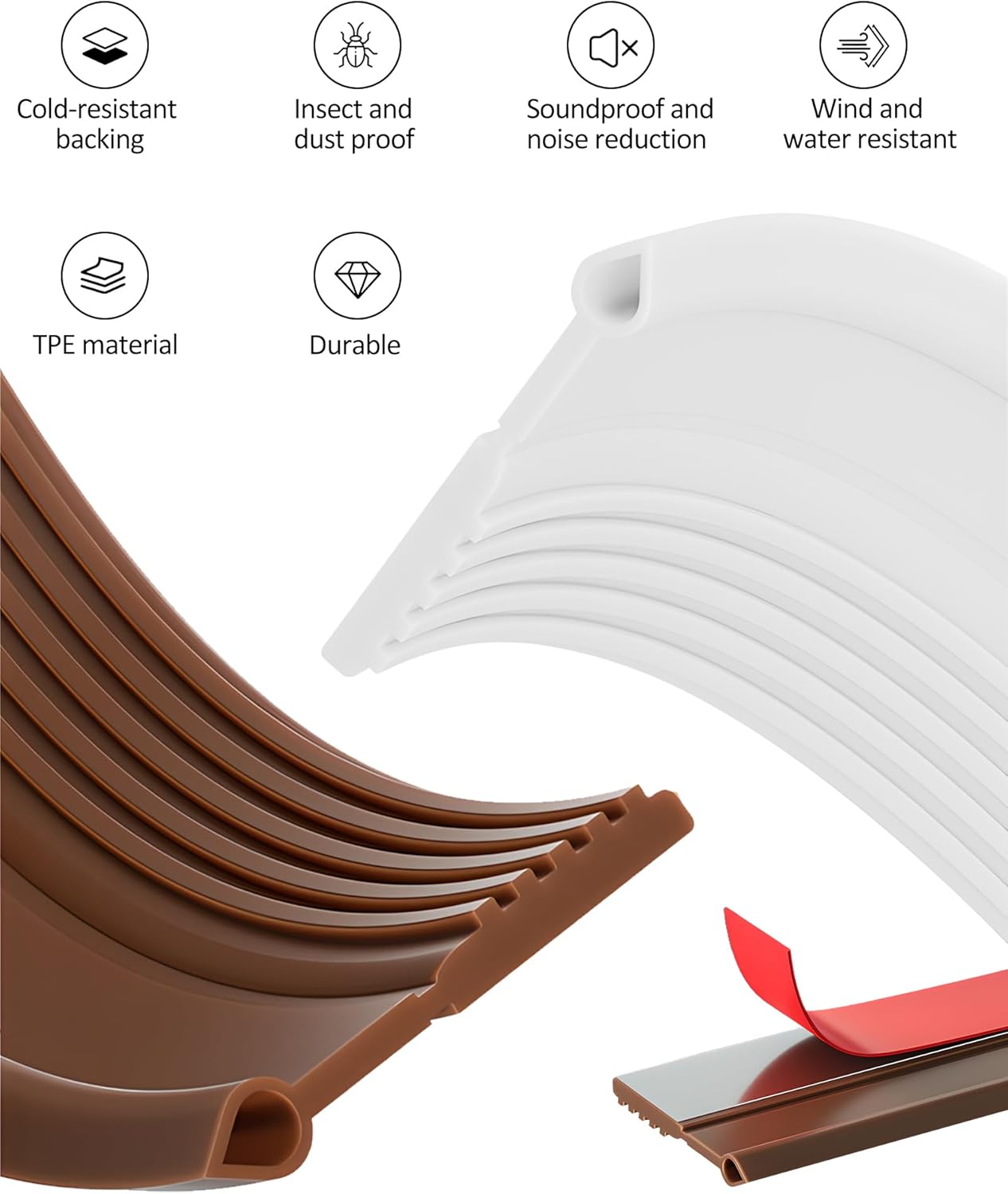 Cloorde Under Door Draft Stoppers 4pcs 39inch