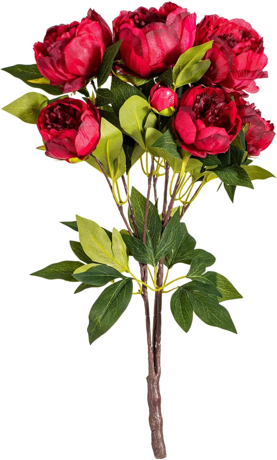Vickerman 23 Inch Artificial Red Peony Bush