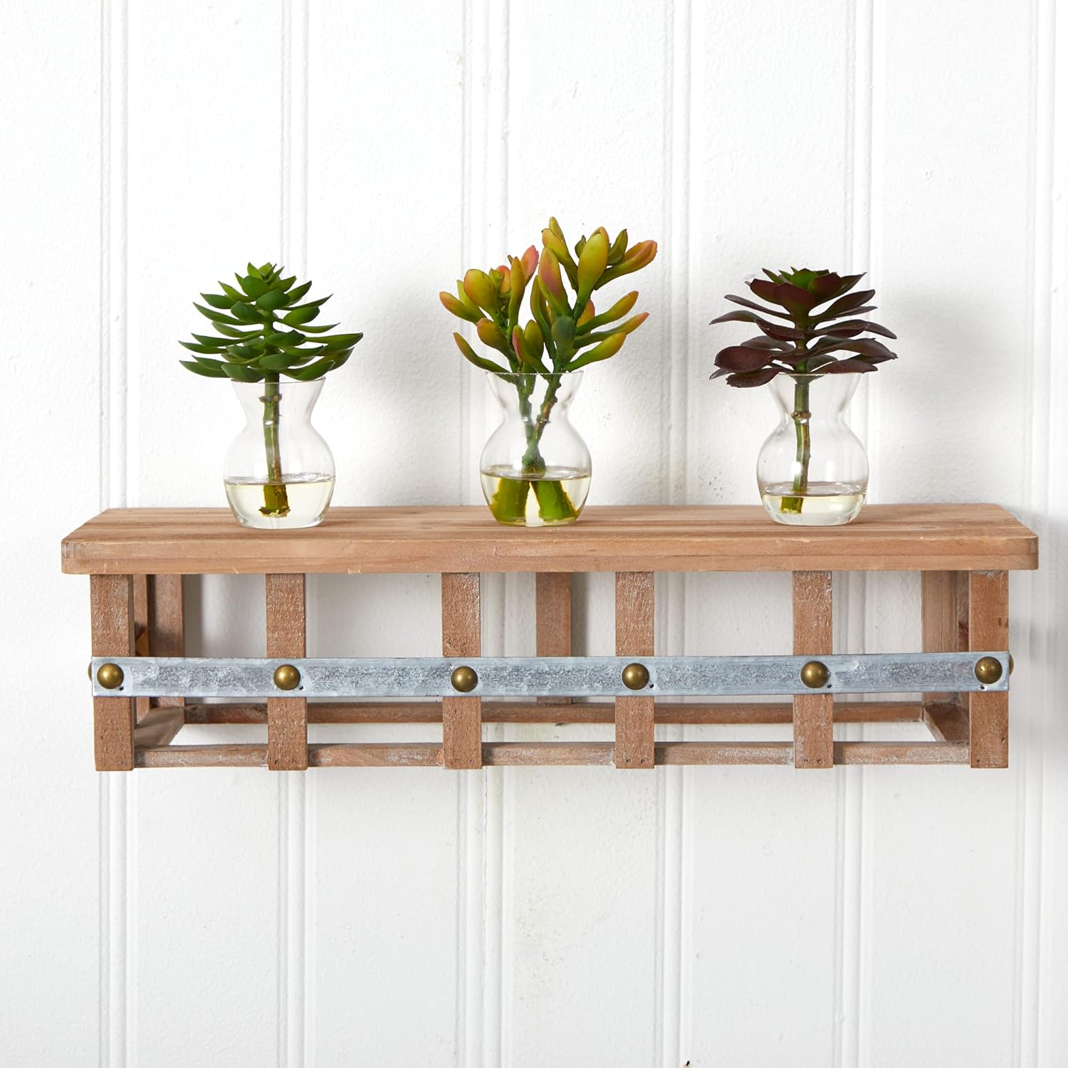 Nearly Natural Succulent Arrangements Set of 3