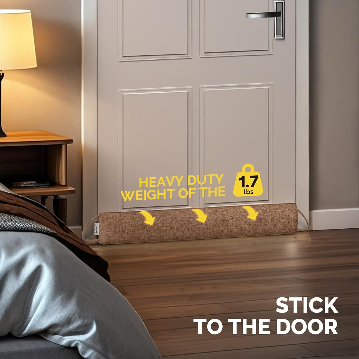 Fowong Door Draft Stopper 30 Inch Weighted Soundproof Blocker