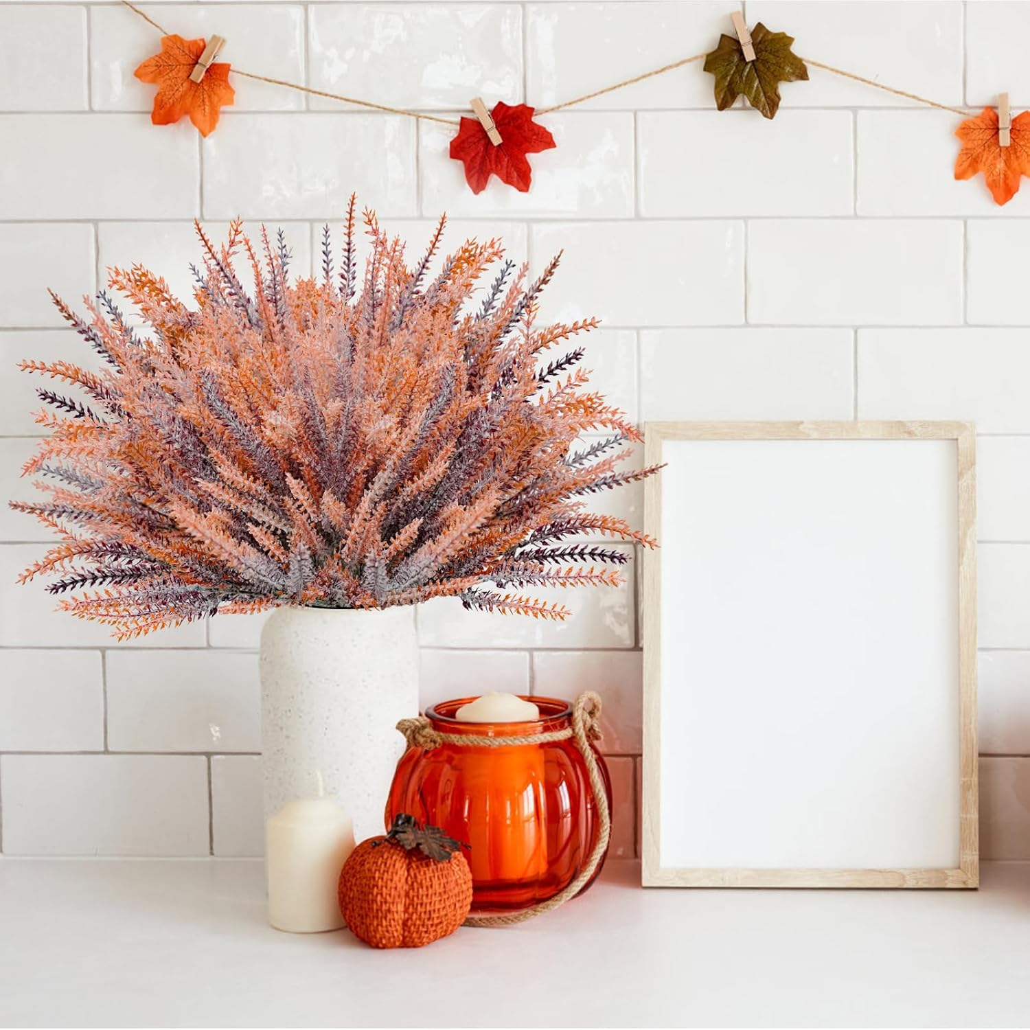 Agusbagli 72 Bundle Artificial Fall Flowers Outdoor Decor