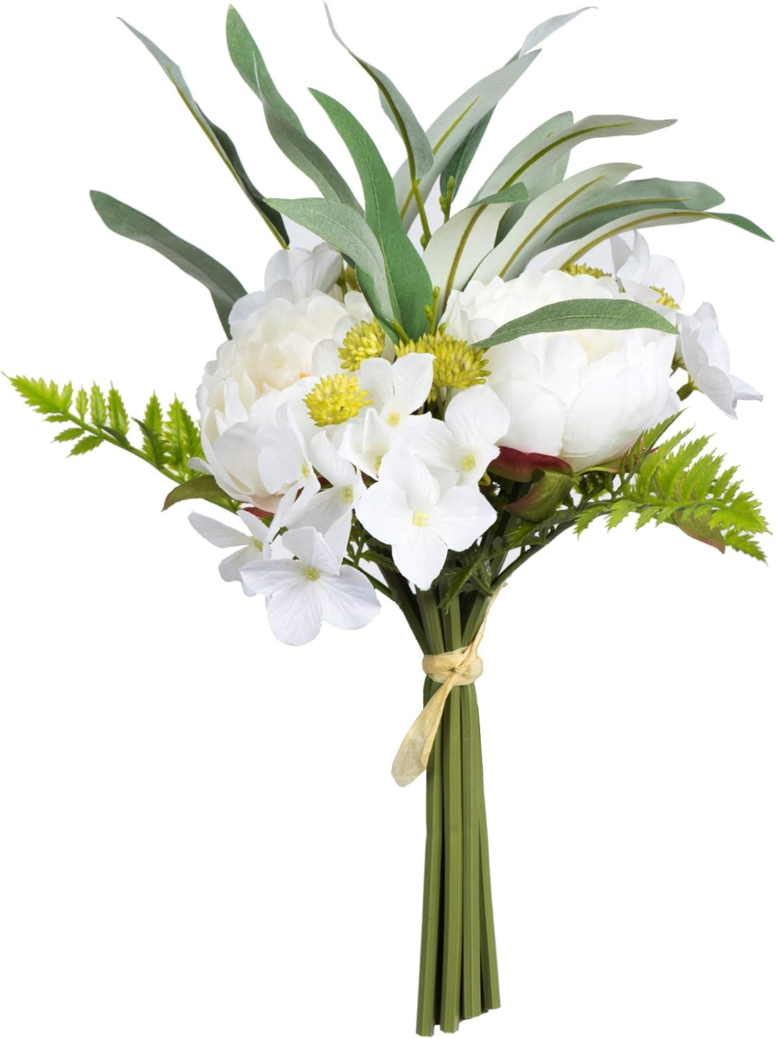 Vickerman Artificial White Peony Flowers 14 Inch 2 Pack
