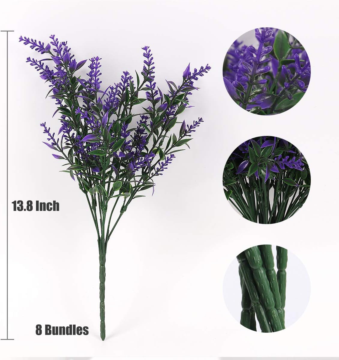 RECUTMS 8 Bundle Artificial Fall Flowers Garland