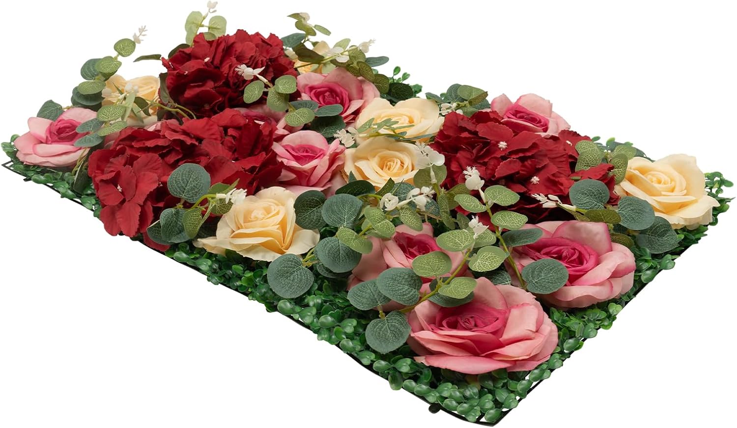 DNYSYSJ Flower Wall 12PCS Artificial Flowers Decor Panel