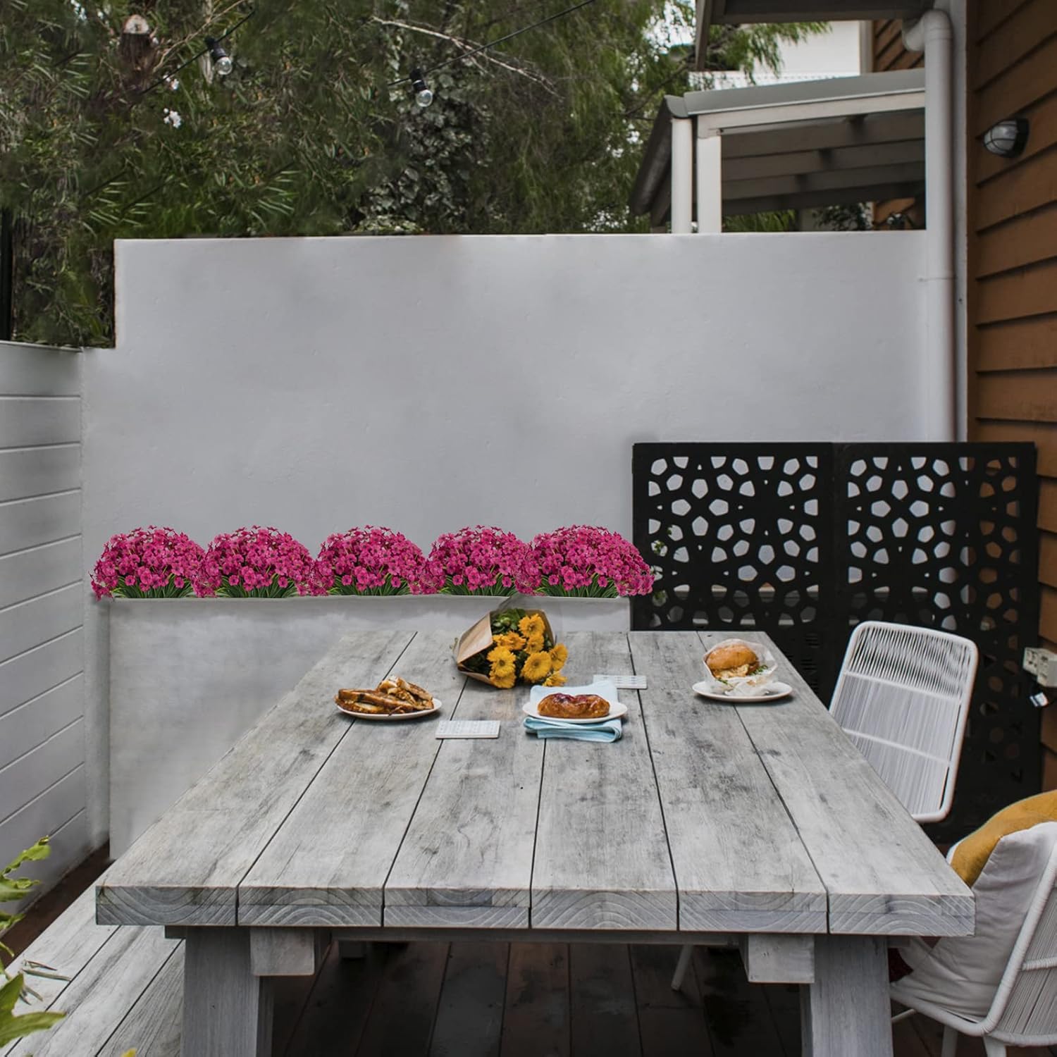 48 Bundles UV Resistant Artificial Outdoor Flowers