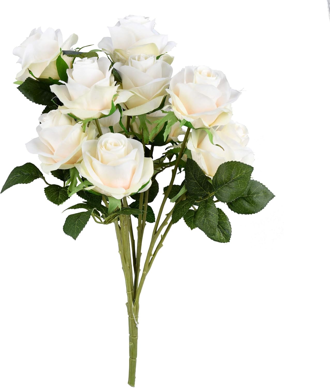 Vickerman Artificial White Rose Bush 175 Inch