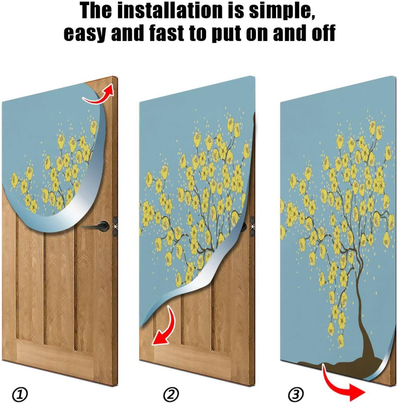 Susiyo Halloween Door Cover with Stretch Fabric 1