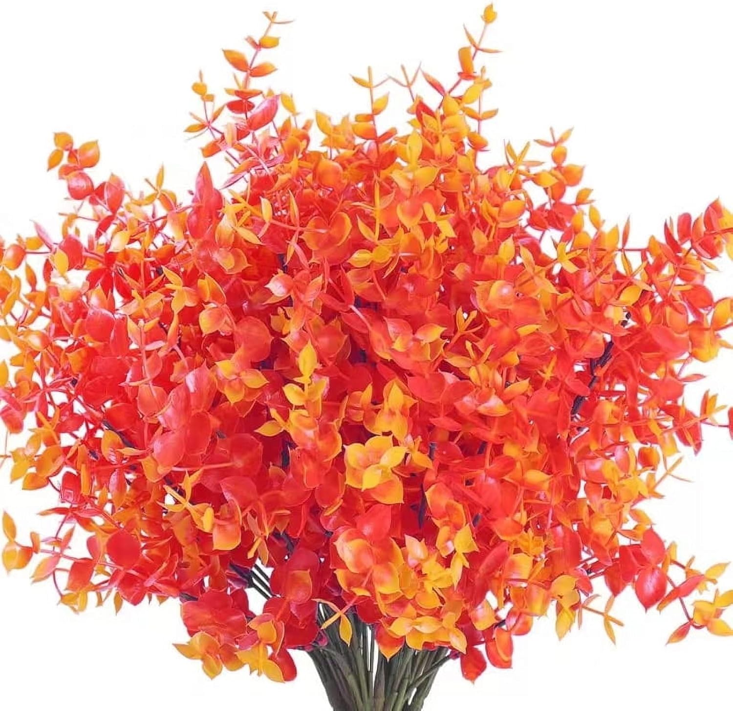 Bincy 6 Bundles Artificial Eucalyptus Fall Flowers